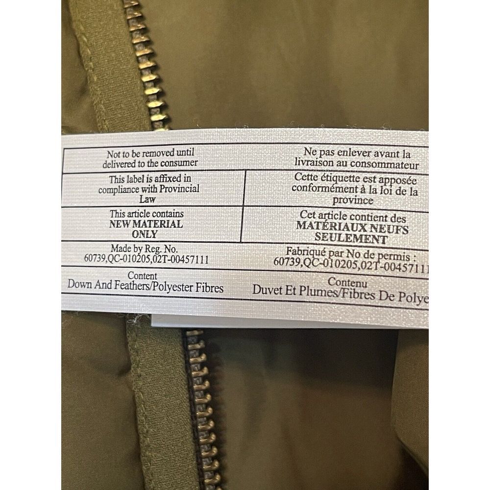 J Crew Vest‎ Womens S Olive Green Quilted Excursion Down Vest Hiking  B0109 - Picture 11 of 11